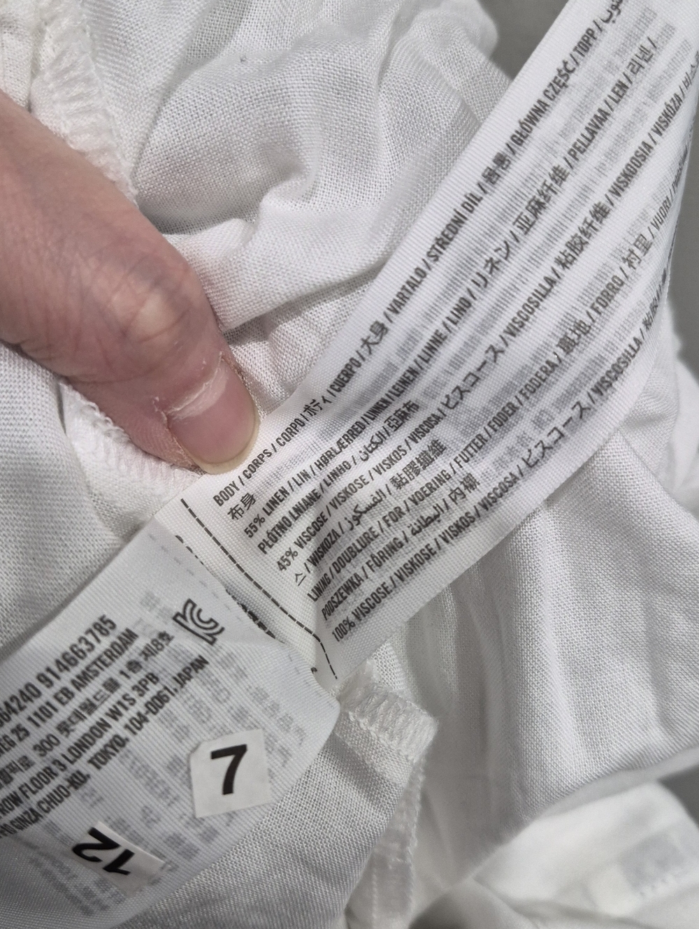 Abercrombie And Fitch Linen Blend Midi Tiered Skirt - Picture 7 of 7